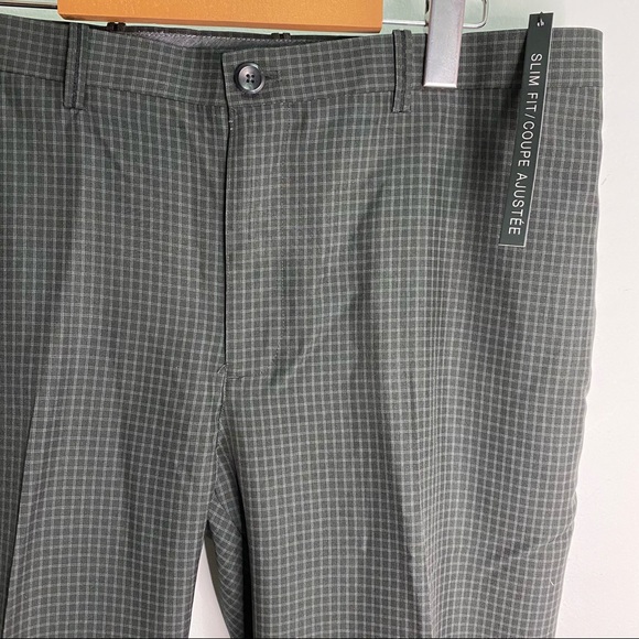 NEW Mondo Di Marco Black Slim Fit Mens Dress Pants - Picture 5 of 12